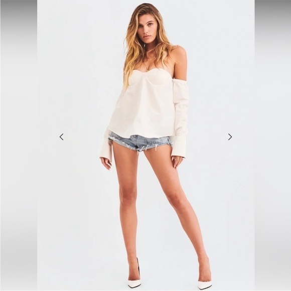 New! SER.O.YA RANDI OFF THE SHOULDER TOP Size S NWT - Picture 1 of 9
